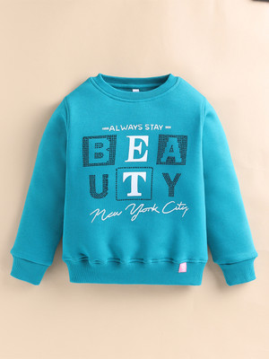 Giniekids Full Sleeve Printed Girls Sweatshirt