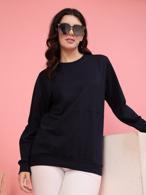 RIGO Full Sleeve Solid Women Sweatshirt