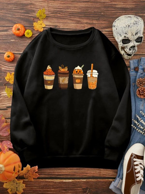 ERAWORLD Full Sleeve Graphic Print Women Sweatshirt