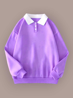 Faisalgarments Full Sleeve Solid Women Sweatshirt