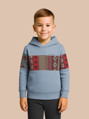 Hellcat Full Sleeve Color Block Boys Sweatshirt