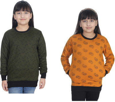 IndiWeaves Full Sleeve Printed Girls Sweatshirt
