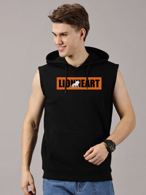 LEOON TREND Sleeveless Printed Men Sweatshirt