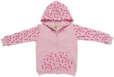 Clothe Funn Full Sleeve Polka Print Girls Sweatshirt