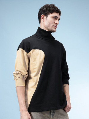 Glitchez Full Sleeve Color Block Men Sweatshirt