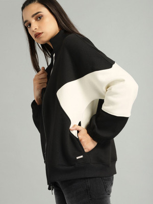 Roadster Full Sleeve Color Block Women Sweatshirt