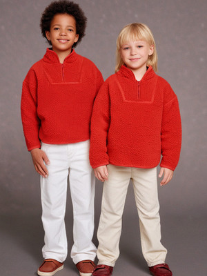 Cherry Crumble Full Sleeve Self Design Boys & Girls Sweatshirt