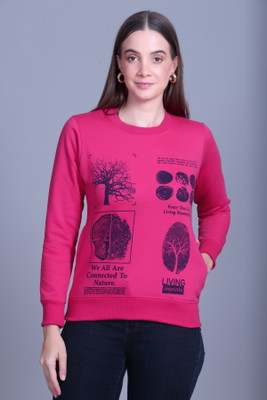 DG Divine GirL Full Sleeve Self Design Women Sweatshirt