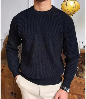 BOOM BAAM Full Sleeve Self Design Men Sweatshirt