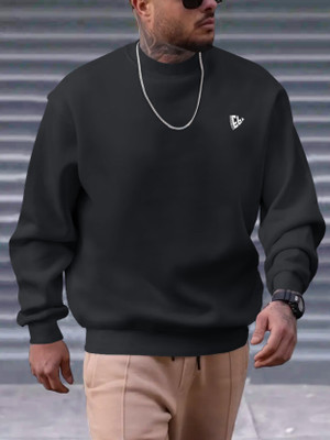 EyeBogler Full Sleeve Solid Men Sweatshirt