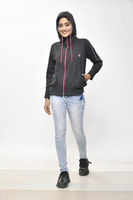 Alivee Full Sleeve Solid Women Sweatshirt