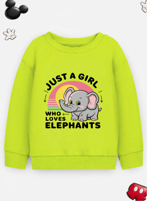 Superb Starling Full Sleeve Printed Girls Reversible Sweatshirt