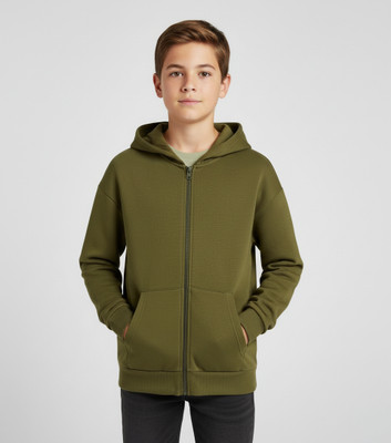 Alan Jones Full Sleeve Solid Boys Sweatshirt