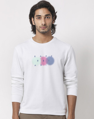 Rare Rabbit Full Sleeve Solid Men Sweatshirt