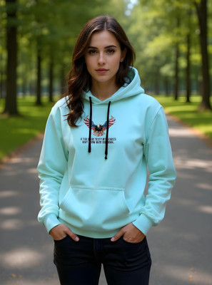 flyind Full Sleeve Printed Women Sweatshirt