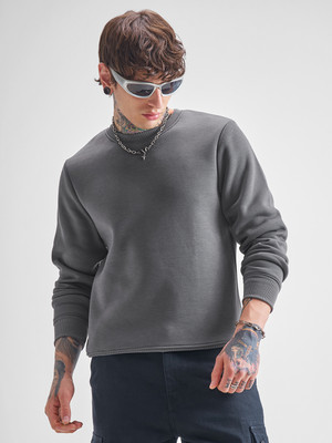 HIGHLANDER Full Sleeve Solid Men Sweatshirt