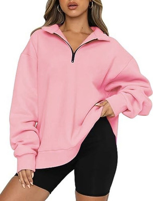HouseOfCommon Full Sleeve Solid Women Sweatshirt