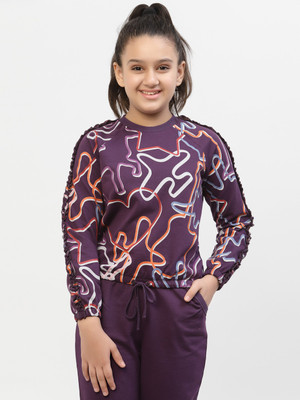 Spunkies Full Sleeve Printed Girls Sweatshirt