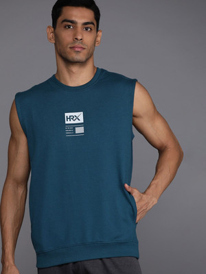 HRX by Hrithik Roshan Sleeveless Printed Men Sweatshirt