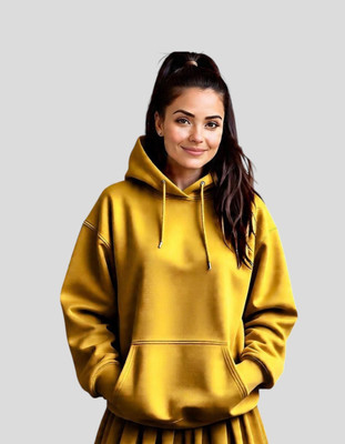 Pwexz Full Sleeve Solid Women Sweatshirt