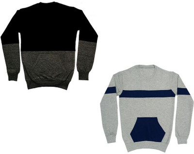 AE Trends Full Sleeve Color Block Boys Sweatshirt