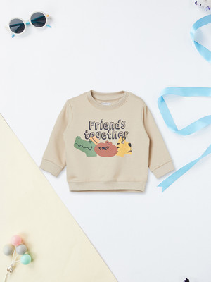 MAX Full Sleeve Printed Baby Boys Sweatshirt
