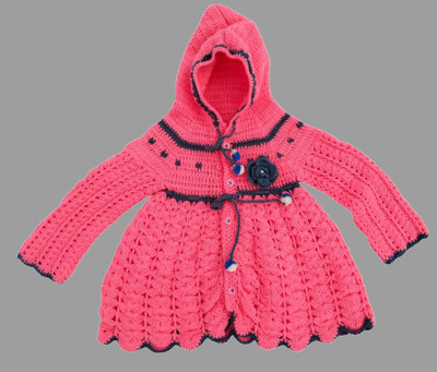 NILU CRAFT Full Sleeve Self Design Baby Girls Sweatshirt