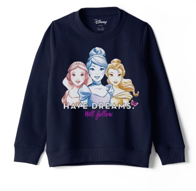 DISNEY BY MISS & CHIEF Full Sleeve Graphic Print Girls Sweatshirt