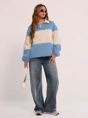 Roadster Full Sleeve Solid Women Sweatshirt