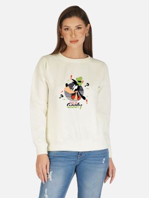 DISNEY by DreamBe Full Sleeve Printed Women Sweatshirt