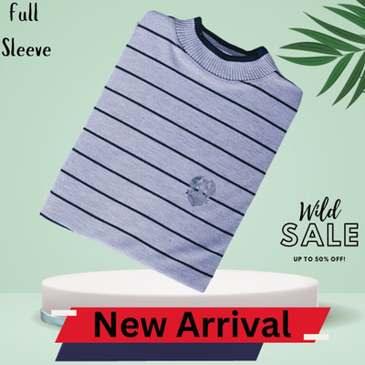 Marc Luarente Full Sleeve Striped Men Sweatshirt