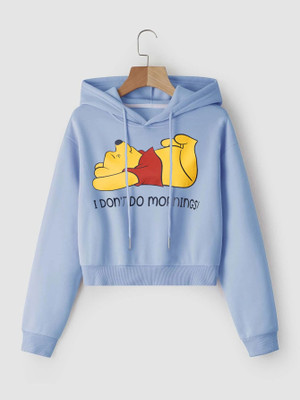 Vmens Printed Round Neck Formal Women Light Blue Sweater