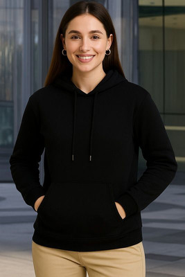 Beminds Full Sleeve Solid Women Sweatshirt