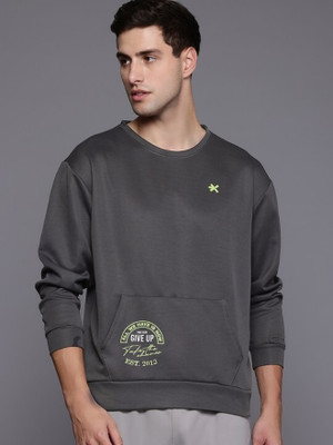 HRX by Hrithik Roshan Full Sleeve Solid Men Sweatshirt