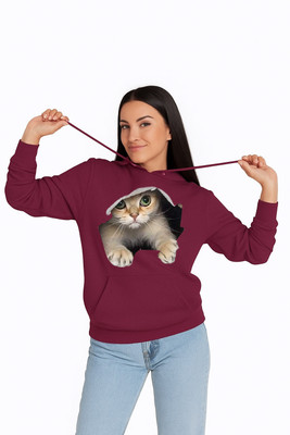 KUGDIT Full Sleeve Animal Print Women Sweatshirt
