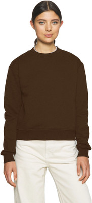 Koverify Full Sleeve Solid Women Sweatshirt