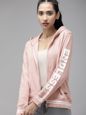 Roadster Full Sleeve Solid Women Sweatshirt