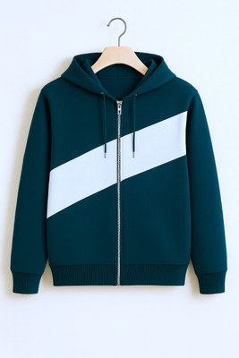 Try This Full Sleeve Color Block Men Sweatshirt