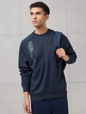 TECHNOSPORT Full Sleeve Solid Men Sweatshirt