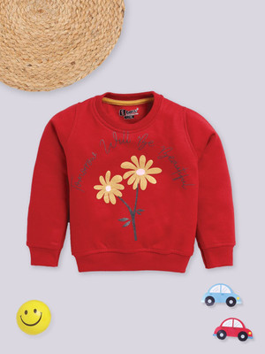 ETEENZ Full Sleeve Graphic Print Girls Sweatshirt