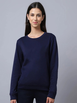 Bokaro Full Sleeve Solid Women Sweatshirt