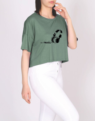 Avsenterprisess Short Sleeve Solid Women Sweatshirt