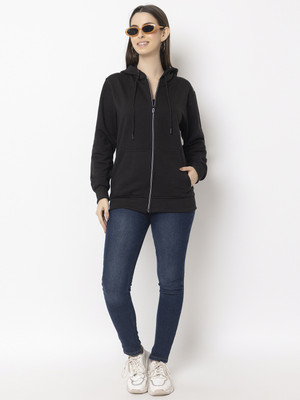 DeeFab Full Sleeve Solid Women Sweatshirt
