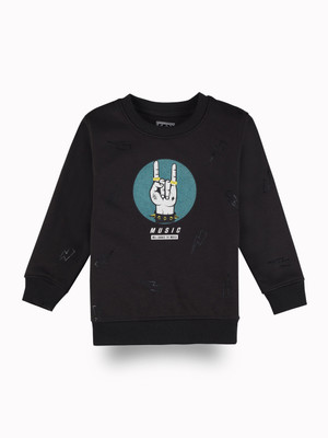 GINI & JONY Full Sleeve Graphic Print Boys Sweatshirt