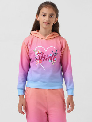 VERO MODA Full Sleeve Printed Girls Sweatshirt