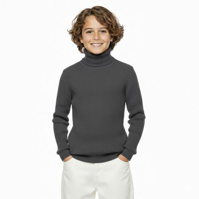Clothify Full Sleeve Self Design Boys Sweatshirt