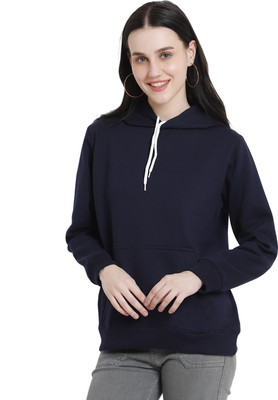 Reich Color Full Sleeve Solid Women Sweatshirt