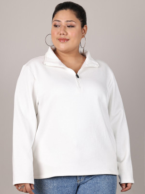 Rute Full Sleeve Solid Women Sweatshirt