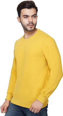 I KING Full Sleeve Solid Men Reversible Sweatshirt