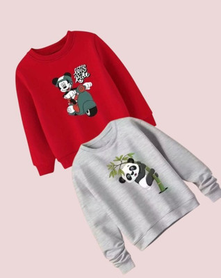 TWOLOVER Full Sleeve Printed Baby Boys & Baby Girls Sweatshirt